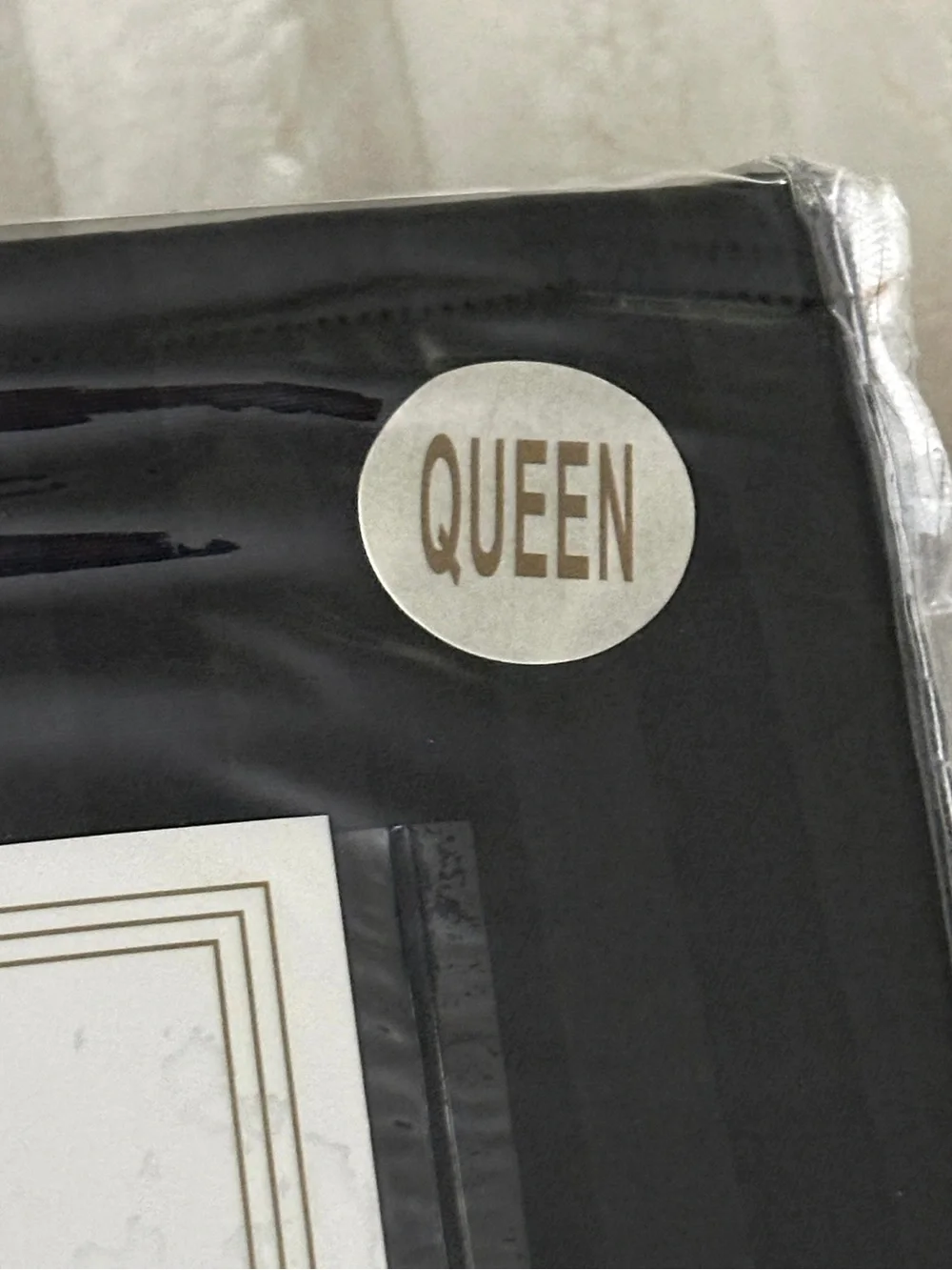 100% Cotton Sateen 400 Thread Count QUEEN sheet set Black Striped NEW NWT